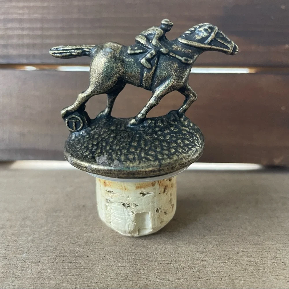 Blanton’s Bourbon Jockey Bottle Stopper LETTER T